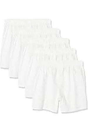 Amazon Bóxer de algodón Tejido (Disponible en Tallas Grandes y Altas) Hombre, Pack de 5, , XXL