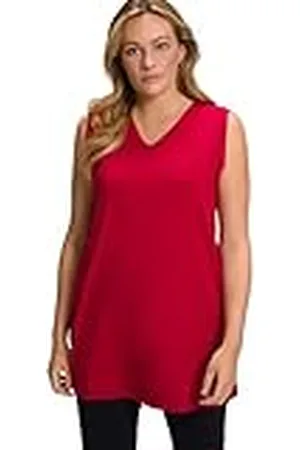 Ulla Popken Basic-v-Top Camisetas, , 60-62 para Mujer