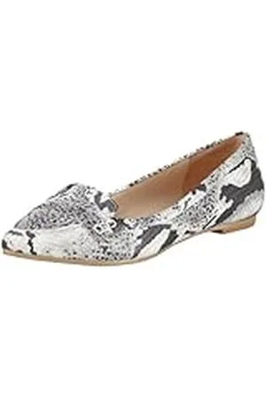 Buffalo Bailarinas de Cuero para Mujer, Color Negro, Talla 39