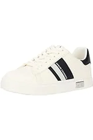 Armani Exchange Cup Sole Mina, Back Tab with and Metal Logo Detail On Side, Zapatillas Mujer, , 41 EU