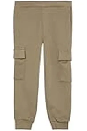 QS by s.Oliver Junior 2156685 Pantalones de chándal con Cintura elástica y Bolsillos Cargo, , 128 para Niños