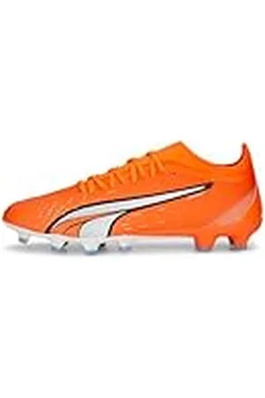 PUMA Match FG/AG, Zapatillas de fútbol Hombre, Ultra Orange White Blue Glimmer, 47 EU