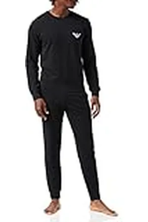 Emporio Armani Sweater+pants With Cuffs Stretch Terry Loungewear Suéter + Pantalones Con Puños de los hombres, , XL