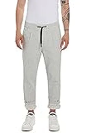 Replay M9814 Comfort Slub Micro Herringbone Pantalones, , 27W / 30L para Hombre