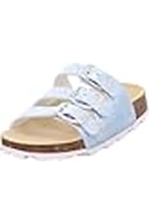 Superfit Fussbettpantoffel, Pantuflas, Azul Claro (Light Blue/Silver 8060), 27 EU