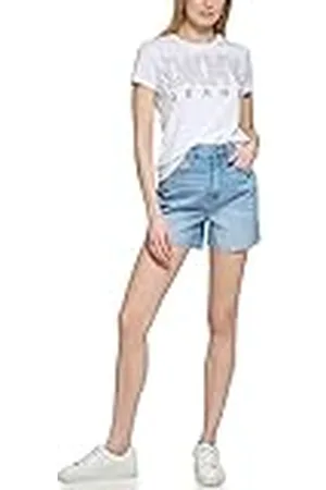DKNY Camiseta de Manga Corta con Logo Stud, , XS para Mujer