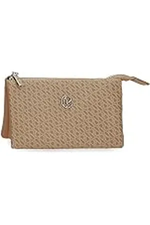 Pepe Jeans Megan Monedero Tres Compartimentos Marrón 17,5x9,5x2 cms Piel sintética