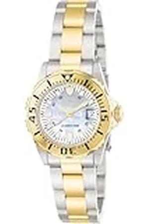 Invicta Pro Diver, Reloj de cuarzo para mujer de acero inoxidable, 30 mm
