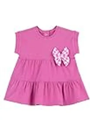 chicco Vestido Bebé Rosa con Mangas Cortas, en Algodón Suave, Designed in Italy, Ropa Bebé Niña 0-24 Meses, Idea Regalo Nacimiento