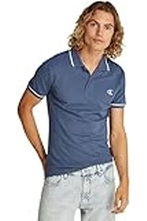 Calvin Klein Polo de manga corta Hombre Tipping Slim Fit, Azul (Vintage Indigo), XXL