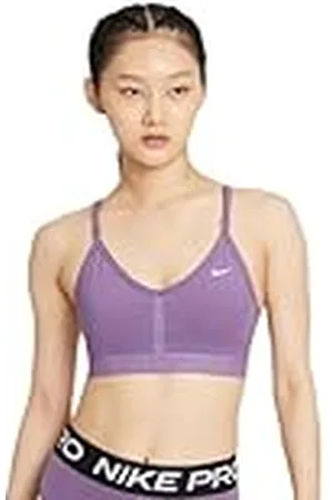 Nike CZ4456-537 W NK Indy V-Neck Bra Sports Bra Mujer Tamaño L