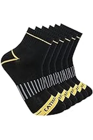 Caterpillar Calcetines Medio Acolchados Cuarto, , L (Pack de 6) para Hombre