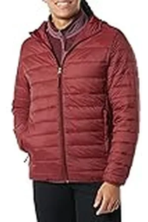 Amazon Chaqueta Acolchada con Capucha, Plegable, Ligera y Resistente a la Lluvia Hombre, , M