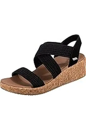 Skechers Arch Fit Beverlee Love Stays, Sandalias Mujer, Black, 40 EU