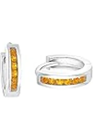 Prinzessin Lillifee Pendientes de aro de plata de ley 925 para niñas, con circonita sintética, 1,2 cm, plateados, en caja de regalo, 2036984