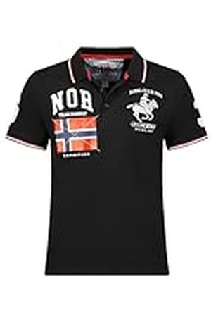 Geographical Norway Kelestre Men Camisa Polo, Noir, M para Hombre