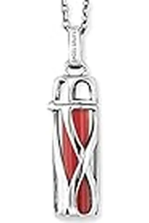 Engelsrufer Collar para mujer de plata de ley con colgante de piedra de fuerza intercambiable, sin níquel, apto para alérgicos, S, Plata esterlina