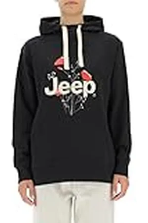 Jeep O102606-B000 J Woman Hooded Oversize Sweatshirt Botanical Print J22W Mujer M