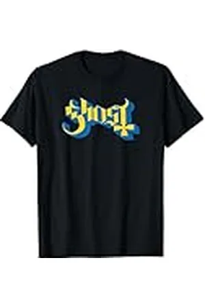 Ghost Blue and Yellow Logo Camiseta