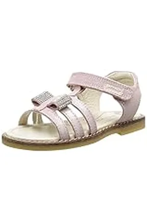 Garvalin 162612, Sandalias con Tira a T Niñas, Rosa (Serraje Laminado), 35 EU