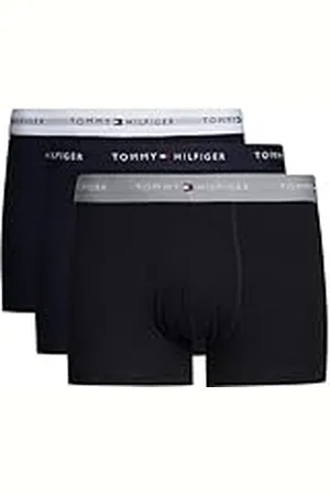 Tommy Hilfiger Calzoncillos Bóxer Hombre Pack de 5 de Algodón, Negro (Des Sky/Antique Silver/White), S