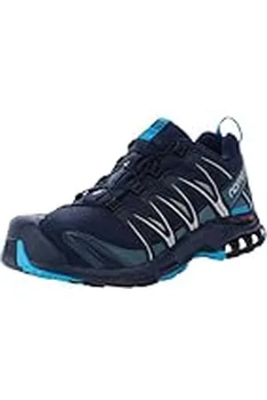 Salomon XA Pro 3D Gore-Tex, Zapatillas Impermeables de Trail Running y Senderismo para Hombre, Estabilidad, Agarre, Protección duradera, Navy Blazer/Hawaiian Ocean/Dawn Blue, 42 2/3 EU