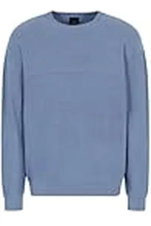 Armani Exchange Comber Cotton-Jersey con Rayas horizontales Suéter, , M para Hombre