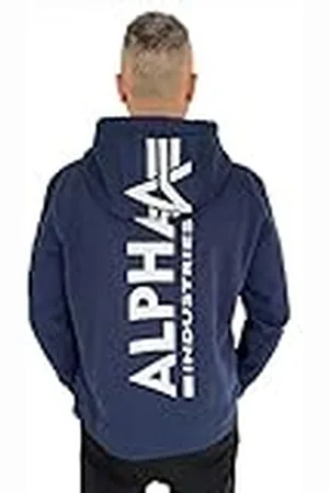 Alpha Industries Sudadera con Capucha Back Print para Hombre, , Medium