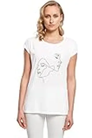 Mister Tee Mt10673-ladies One Line Extended Shoulder tee Camiseta, , L para Mujer