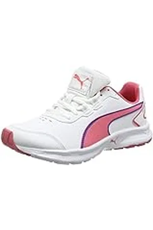 PUMA Descendantv4Sljf6, Zapatillas de Deporte Exterior Niñas, Blanco (White/Coral 04White/Coral 04), 37.5 EU