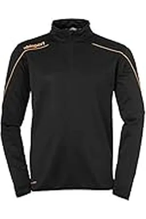 Uhlsport Stream 22 1/4 Zip Top Sudadera con Cremallera, Unisex niños, Negro/Naranja Fluor, 104
