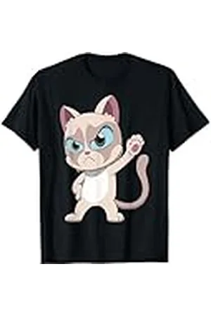 Grumpy Cat Estilo Anime Camiseta