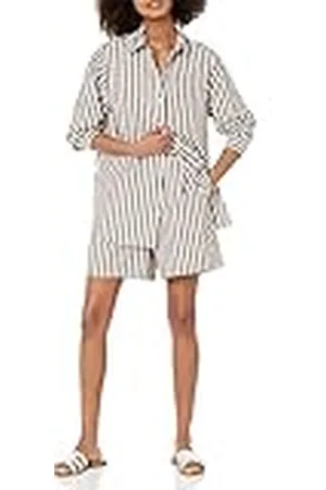 THE DROP Camisa larga Kendra para mujer, corte holgado, , XXL Grande