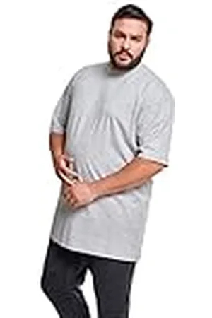 Urban classics Camiseta básica de Manga Corta de Hombre, Cuello Redondo Normal, de algodón Grueso, Largo Oversize, Distintos Colores, Tallas S-6XL
