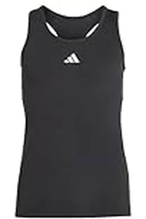 adidas Niñas AEROREADY Techfit Tank Top Kids, Black/White, 5-6 Years