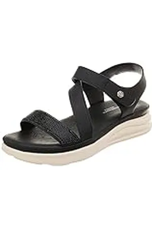 Lumberjack Nilla, Sandalia Mujer, Black, 38 EU