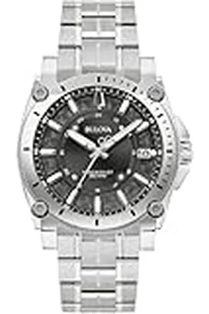 BULOVA Reloj Analógico para para Hombre de Cuarzo con Correa en Acero Inoxidable 96B417