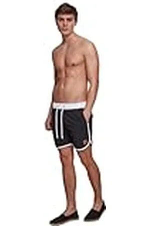 Urban classics Retro, Bañadores Ajustados Para Hombre, Negro/blanco, XL