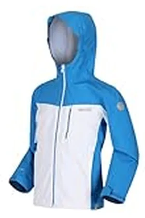 Regatta Junior Highton - Chaqueta Impermeable Y Transpirable con Capucha Jackets Waterproof Shell, Unisex niños, , 9-10