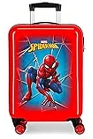 Marvel Spiderman Black Maleta de Cabina 37x55x20 cms Rígida ABS Cierre combinación 34L 2,6Kgs 4 Ruedas Dobles Equipaje de Mano