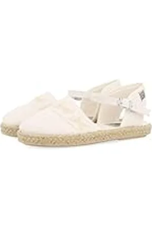 Gioseppo Espadrilles Blancas Estilo Alpargata con Bordado Y Detalles EN Yute para NIÑA Y NIÑO COMITINI