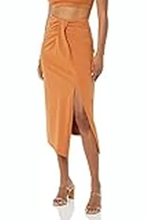 TEREA Falda para Mujer, Laila Midi con Falso Cruzado, , M