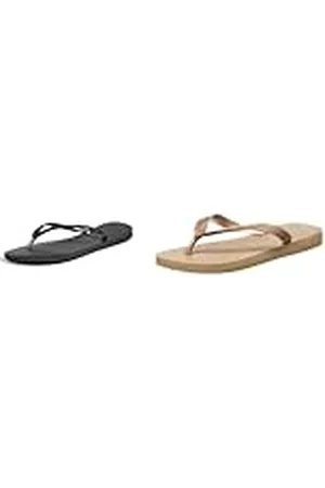 Havaianas Top Tiras, Chanclas para Mujer, Dorado (Rose Gold), 39/40 EU Slim, Chanclas Mujer, Negro (Black/Dark Night), 39/40 EU
