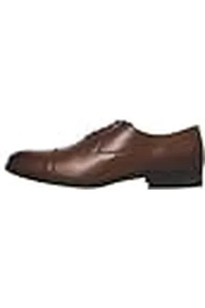 JACK & JONES Jfwdonald Leather Cognac Noos, Zapatos de Cordones Derby Hombre, Marrón, 41 EU