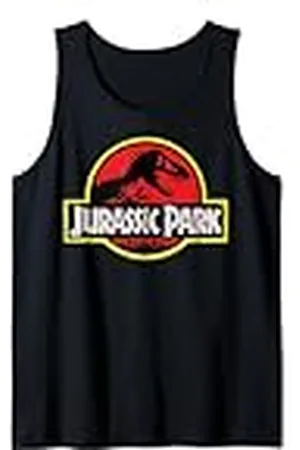 Jurassic Park Distressed Vintage Logo Camiseta sin Mangas