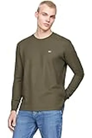 Tommy Hilfiger Camiseta de Manga Larga Hombre Regular Fit Waffle con Cuello Redondo, , XXL