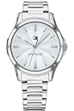Tommy Hilfiger Reloj Analógico de Cuarzo para Mujer con Correa de Acero Inoxidable Plateada - 1781949