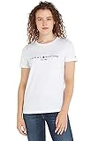 Tommy Hilfiger Mujer Camiseta Manga Corta Heritage Cuello Redondo, , S
