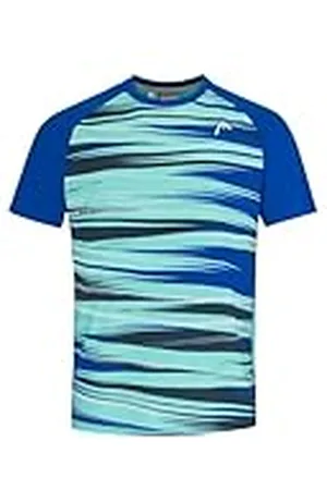 Head Camiseta Slice para Hombre, Azul Rey/patrón, L