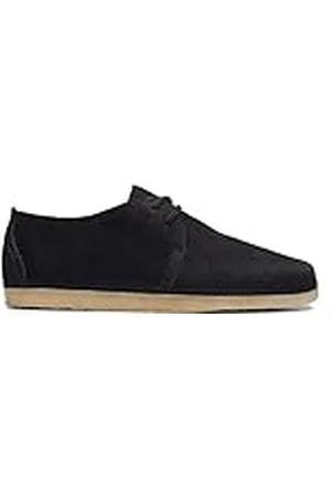 Clarks Ashton, Zapatos de Cordones Derby, Negro (Black Nubuck Black Nubuck), 35.5 EU